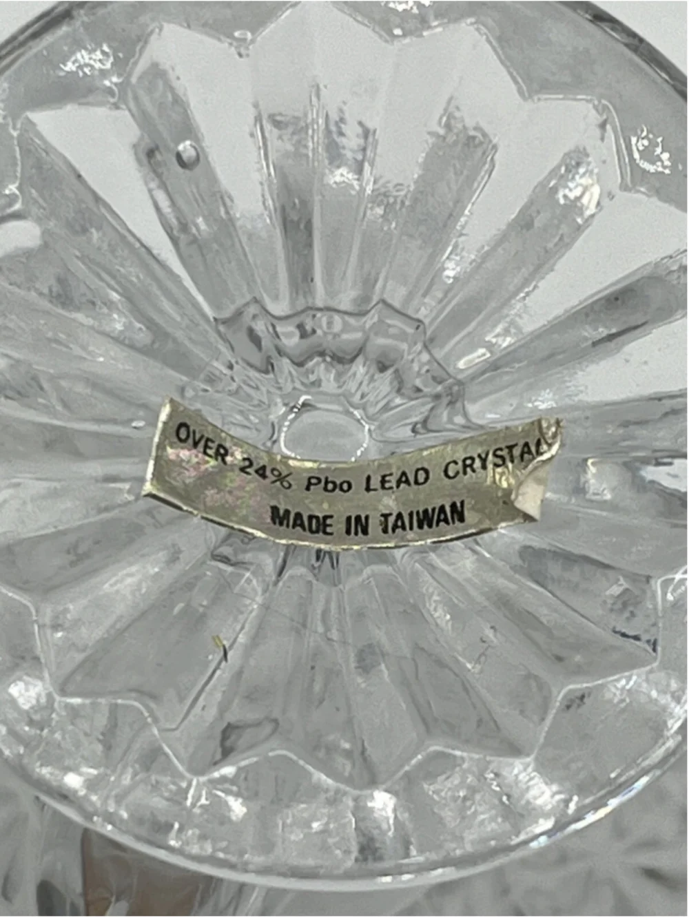 Vintage Hofbauer Byrdes Small Covered Bird Bath Pedestal Trinket Dish Crystal
